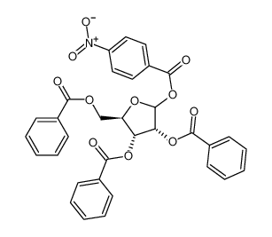 2',3',5'-三-O-苯甲酰基-1-O-4-硝基-苯甲酰基 D-呋喃核糖