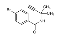 4-bromo-N-(2-methylbut-3-yn-2-yl)benzamide 80045-50-7