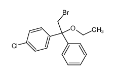 2-(p-chlorophenyl)-2-ethoxy-2-phenylethyl bromide 87273-91-4