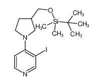 4-(3-((叔丁基二甲基甲硅烷基氧基)甲基)吡咯烷-1-基)-3-碘吡啶