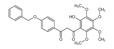 1-(4-benzyloxyphenyl)-3-(2-hydroxy-3,4,5,6-tetramethoxyphenyl)propane-1,3-dione 85374-52-3