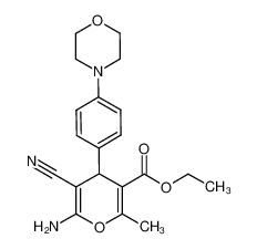 6-氨基-5-氰基-2-甲基-4-(4-吗啉苯基)-4H-吡喃-3-羧酸乙酯