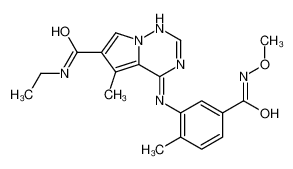 N-Ethyl-4-{[5-(methoxycarbamoyl)-2-methylphenyl]amino}-5-methylpy rrolo[2,1-f][1,2,4]triazine-6-carboxamide