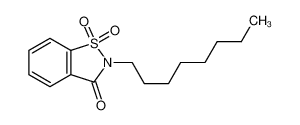 2-octyl-1,1-dioxo-1,2-benzothiazol-3-one 40523-10-2