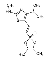 [(E)-2-(4-Isopropyl-2-methylamino-5-thiazolyl)ethenyl]phosphonsaeure-diethylester 111559-15-0