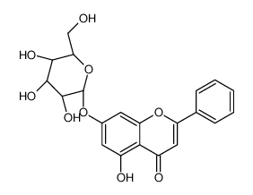 5-羟基-4-氧代-2-苯基-4H-苯并吡喃-7-基beta-D-吡喃葡萄糖苷