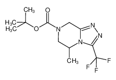 tert-butyl 5-methyl-3-(trifluoromethyl)-5,6-dihydro-1,2,4-triazolo[4,3-a]pyrazine-7(8H)-carboxylate 723286-89-3