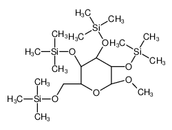[(2S,3R,4S,5R,6R)-2-methoxy-3,5-bis(trimethylsilyloxy)-6-(trimethylsilyloxymethyl)oxan-4-yl]oxy-trimethylsilane 2641-79-4