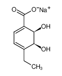 (5S,6R)-4-ethyl-5,6-dihydroxycyclohexa-1,3-diene-1-carboxylate 205652-53-5