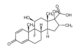 9-氟-11,17-二羟基-16alpha-甲基-3-氧代雄甾-1,4-二烯-17-羧酸