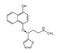 4-[(1S)-3-(methylamino)-1-thiophen-2-ylpropoxy]naphthalen-1-ol 662149-13-5