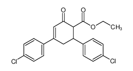 ethyl 4,6-bis(4-chlorophenyl)-2-oxocyclohex-3-ene-1-carboxylate 26379-96-4