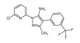1-(6-Chloro-2-pyridinyl)-3-methyl-4-[3-(trifluoromethyl)phenyl]-1 H-pyrazol-5-amine 446276-01-3