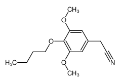 2-(4-butoxy-3,5-dimethoxyphenyl)acetonitrile 61367-67-7