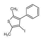 3-iodo-2,5-dimethyl-4-phenylthiophene 61285-24-3