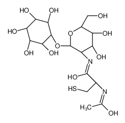 (2R)-2-acetamido-N-[(2R,3R,4R,5S,6R)-4,5-dihydroxy-6-(hydroxymethyl)-2-[(2R,3S,5R,6R)-2,3,4,5,6-pentahydroxycyclohexyl]oxyoxan-3-yl]-3-sulfanylpropanamide 192126-76-4