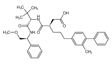 (R)-3-((s)-1-((s)-2-甲氧基-1-苯基乙基氨基)-3,3-二甲基-1-氧代-2-丁基氨基甲酰)-6-(2-甲基联苯-4-基)己酸
