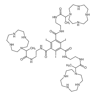 1,3,5-triiodotrimesic acid N,N,N-tris-(3-aza-5-methyl-4-oxopentane-1,5-diyl-{1-[1,4,7,10-tetraazacyclododecanyl]})-amide