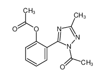 [2-(2-acetyl-5-methyl-1,2,4-triazol-3-yl)phenyl] acetate 5882-44-0