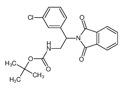 [2-(3-Chloro-phenyl)-2-(1,3-di oxo-1,3-dihydro-isoindol-2-yl)-ethyl]-carbamic acid tert-butyl ester 1386398-77-1
