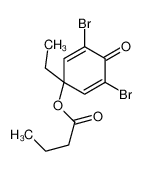 (3,5-dibromo-1-ethyl-4-oxocyclohexa-2,5-dien-1-yl) butanoate 61306-03-4