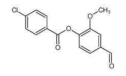 (4-formyl-2-methoxyphenyl) 4-chlorobenzoate 321726-57-2