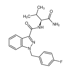 N-[(1S)-1-(Aminocarbonyl)-2-methylpropyl]-1-[(4-fluorophenyl)methyl]-1H-indazole-3-carboxamide 1185282-01-2
