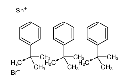 bromo-tris(2-methyl-2-phenylpropyl)stannane 1256-56-0