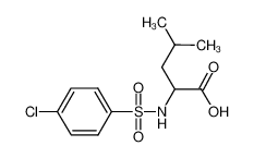 2-([(4-氯苯基)磺酰基]氨基)-4-甲基戊酸