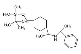 (1R)-N-((1R)-1-苯基乙基)-1-[4-(叔-丁基二甲基硅烷基氧基甲基)环己基]乙烷-1-胺图片