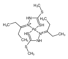 60284-08-4 structure, C14H30N4PdS4++
