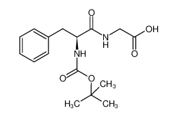 2-[[(2S)-2-[(2-methylpropan-2-yl)oxycarbonylamino]-3-phenylpropanoyl]amino]acetic acid 25616-33-5