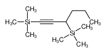 trimethyl(1-trimethylsilylhex-1-yn-3-yl)silane 40276-92-4