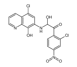 2-[(5-chloro-8-hydroxyquinolin-7-yl)amino]-1-(2-chloro-4-nitrophenyl)-2-hydroxyethanone 26873-05-2