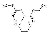 ethyl 3-(methylthio)-4-thia-1,2-diazaspiro[5.5]undec-2-ene-5-carboxylate 172472-20-7