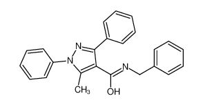 N-benzyl-5-methyl-1,3-diphenylpyrazole-4-carboxamide 125103-47-1
