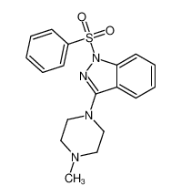 1-(benzenesulfonyl)-3-(4-methylpiperazin-1-yl)indazole 131634-44-1