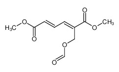 (2E,4E)-2-Formyloxymethyl-hexa-2,4-dienedioic acid dimethyl ester