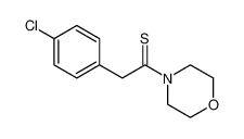 2-(4-chlorophenyl)-1-morpholin-4-ylethanethione 42945-85-7