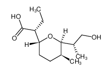 (R)-2-((2R,5S,6R)-6-((S)-1-hydroxypropan-2-yl)-5-methyltetrahydro-2H-pyran-2-yl)butanoic acid 110653-56-0