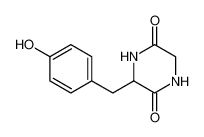 3-[(4-hydroxyphenyl)methyl]piperazine-2,5-dione 5845-66-9