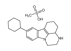 8-环己基-2,3,3a,4,5,6-六氢-1H-吡嗪并[3,2,1-jk]咔唑盐酸盐 (1:1)