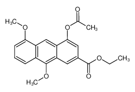 155500-91-7 4-Acetoxy-5,9-dimethoxy-anthracene-2-carboxylic acid ethyl ester