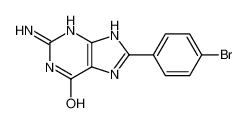 2-amino-8-(4-bromophenyl)-3,7-dihydropurin-6-one 79953-09-6