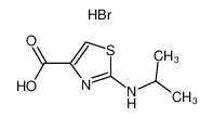 2-(propan-2-ylamino)-1,3-thiazole-4-carboxylic acid,hydrobromide 300831-03-2