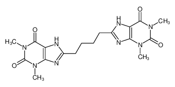 8-[4-(1,3-dimethyl-2,6-dioxo-7H-purin-8-yl)butyl]-1,3-dimethyl-7H-purine-2,6-dione