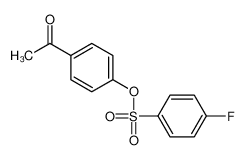 (4-acetylphenyl) 4-fluorobenzenesulfonate 123412-35-1