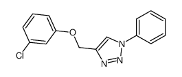 4-[(3-chlorophenoxy)methyl]-1-phenyltriazole 135034-72-9