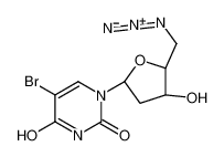 1-[(2R,4S,5R)-5-(azidomethyl)-4-hydroxyoxolan-2-yl]-5-bromopyrimidine-2,4-dione 58349-29-4