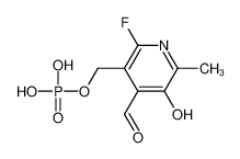(2-fluoro-4-formyl-5-hydroxy-6-methylpyridin-3-yl)methyl dihydrogen phosphate 90932-80-2